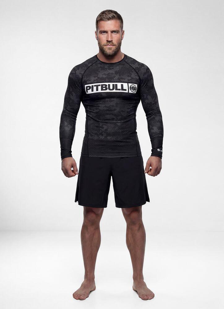 Męski Rashguard longsleeve PITBULL koszulka techniczna HEX CAMO HILLTOP 3/7