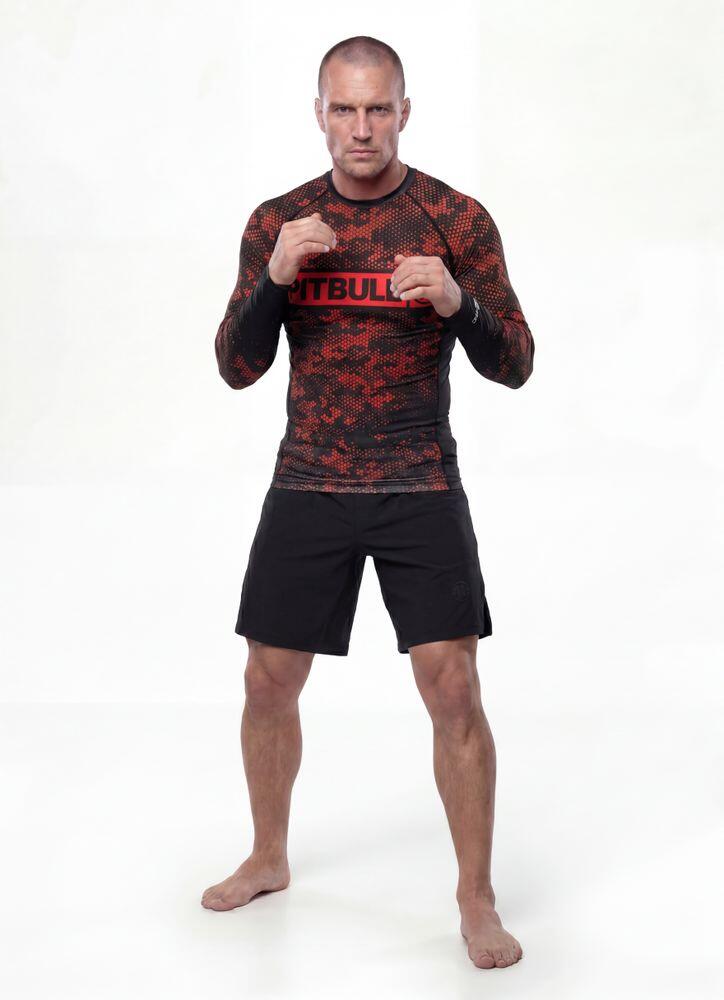 Męski Rashguard longsleeve PITBULL koszulka techniczna HEX CAMO HILLTOP 3/7