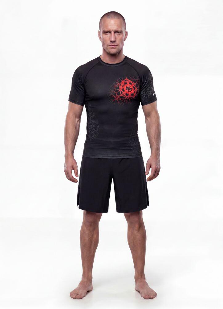 Rashguard męski krótki PITBULL koszulka techniczna treningowa męska RAY 3/7
