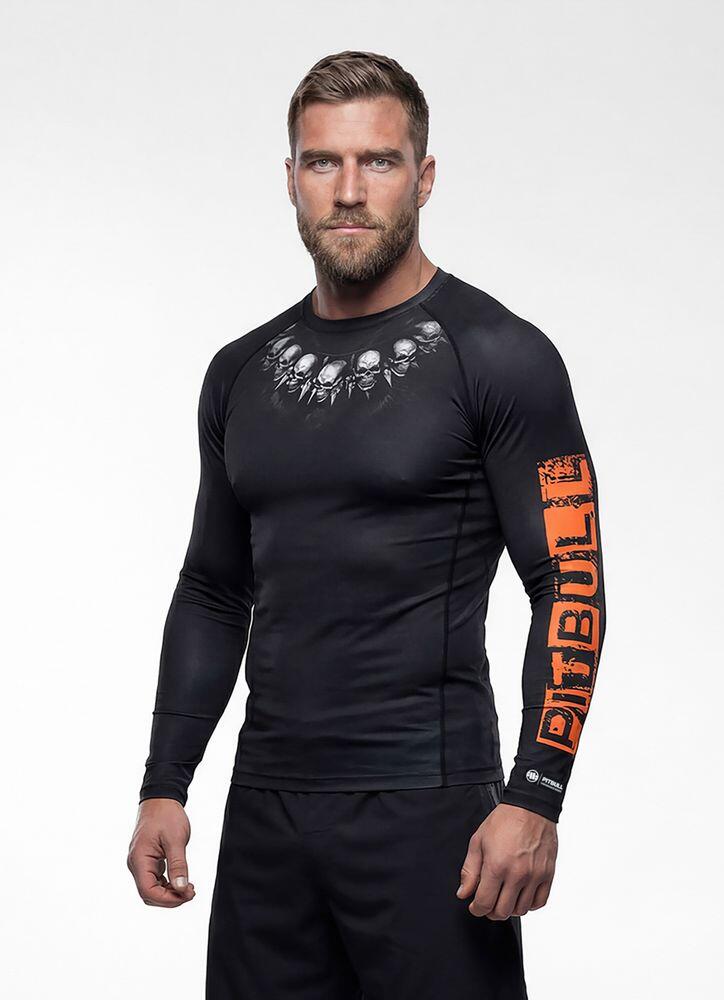 Rashguard longsleeve męski PITBULL treningowa koszulka sportowa BLACKY 3/7