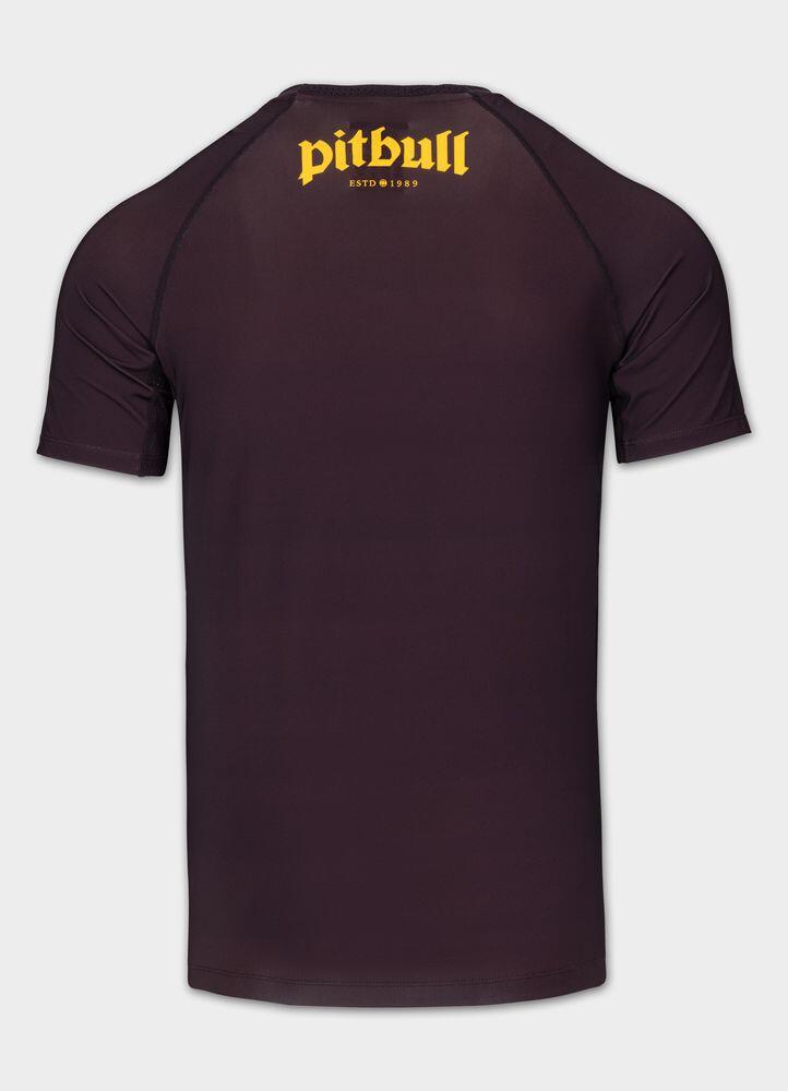 Męski Rashguard krótki PITBULL treningowa techniczna koszulka LOGO PALMS 4/7