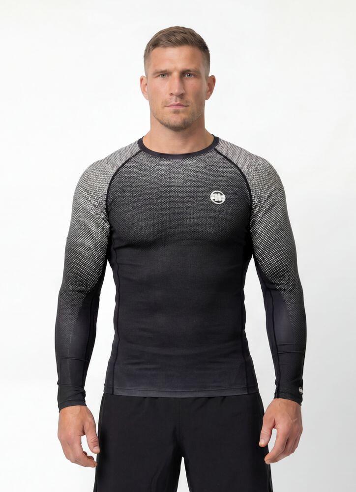 Męski longsleeve sportowy PITBULL Rashguard techniczny treningowy RANKED 2/7
