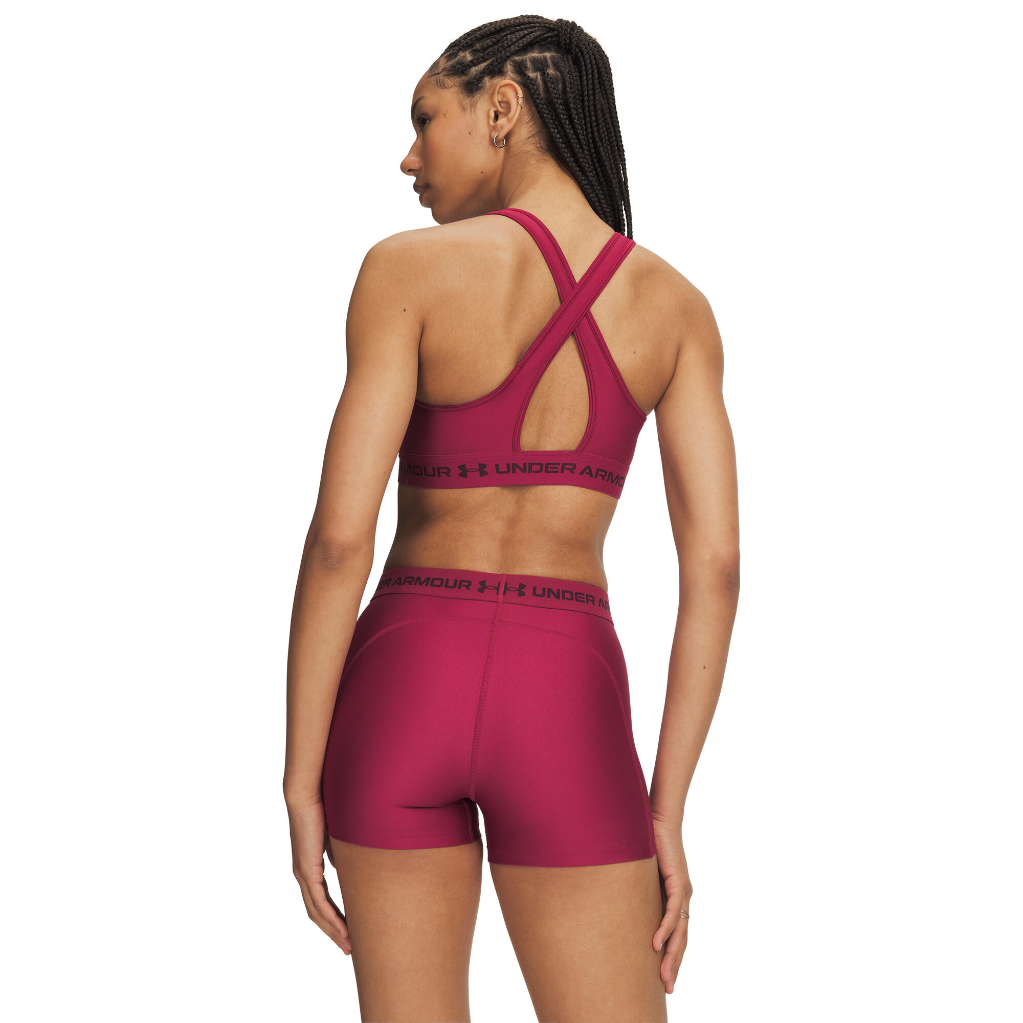 Under Armour Damen Sport BH Crossback Mid Bra 1361034 3/4
