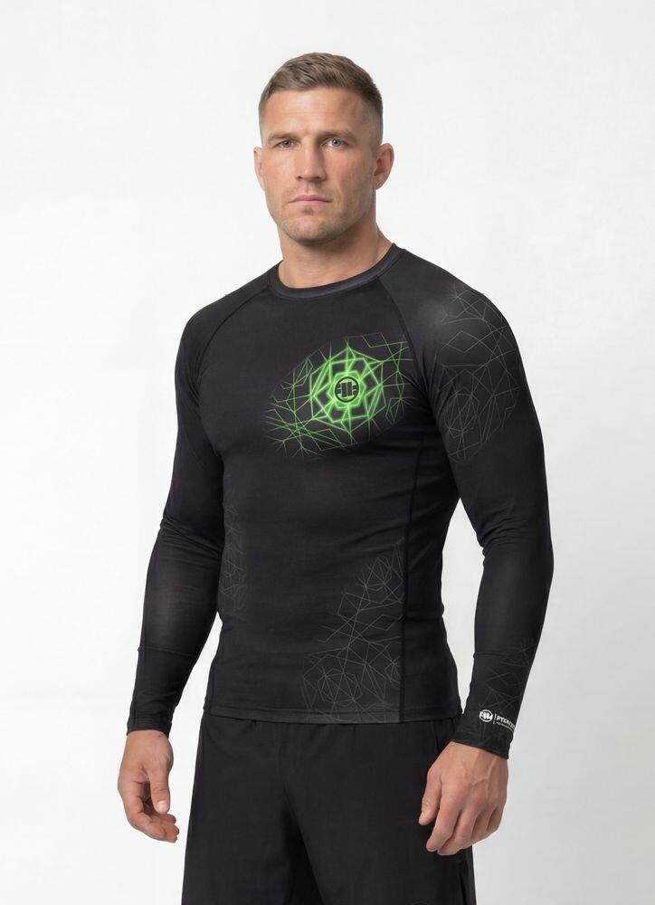 Męski Rashguard longsleeve PITBULL techniczna koszulka treningowa RAY 2/7