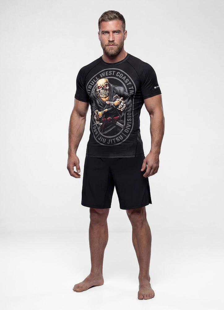 Męski Rashguard krótki PITBULL techniczna koszulka sportowa JIU JITSU 4/7