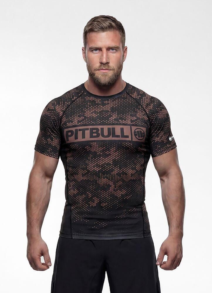 Męska Koszulka Rashguard PITBULL treningowa techniczna HEX CAMO HILLTOP 2/7