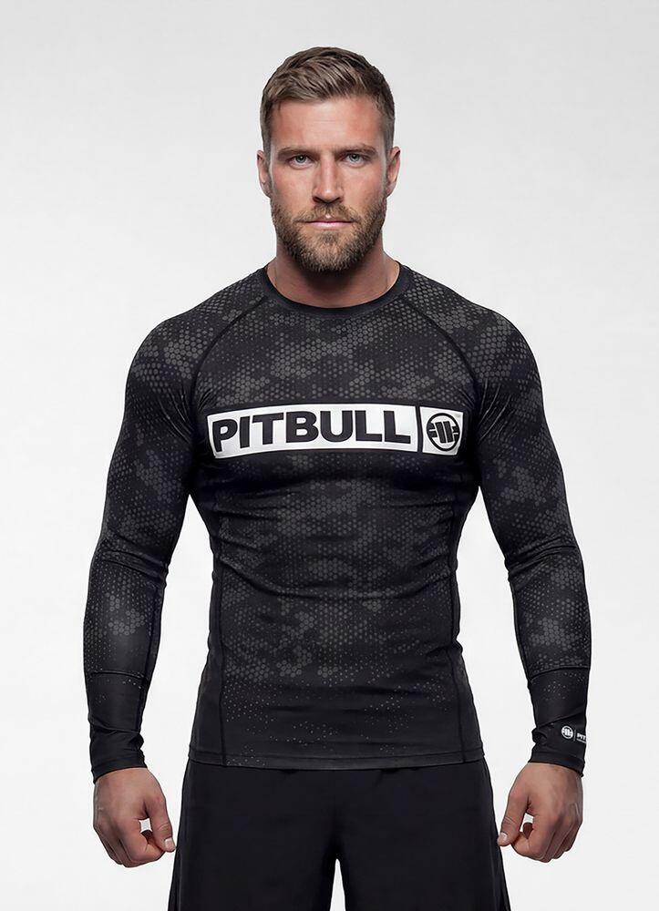 Męski Rashguard longsleeve PITBULL koszulka techniczna HEX CAMO HILLTOP 2/7