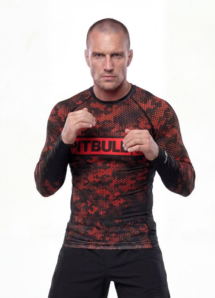 Męski Rashguard longsleeve PITBULL koszulka techniczna HEX CAMO HILLTOP 2/7