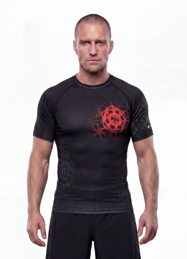Rashguard męski krótki PITBULL koszulka techniczna treningowa męska RAY 2/7