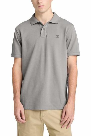 TIMBERLAND - Polo homme regular en coton avec logo, couleur rouge, taille XL