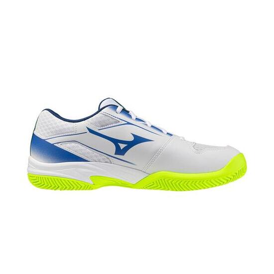 Mizuno Break Shot 5 Clay Court Blanco/azul/amarillo Flúor Unisex 61gc2525