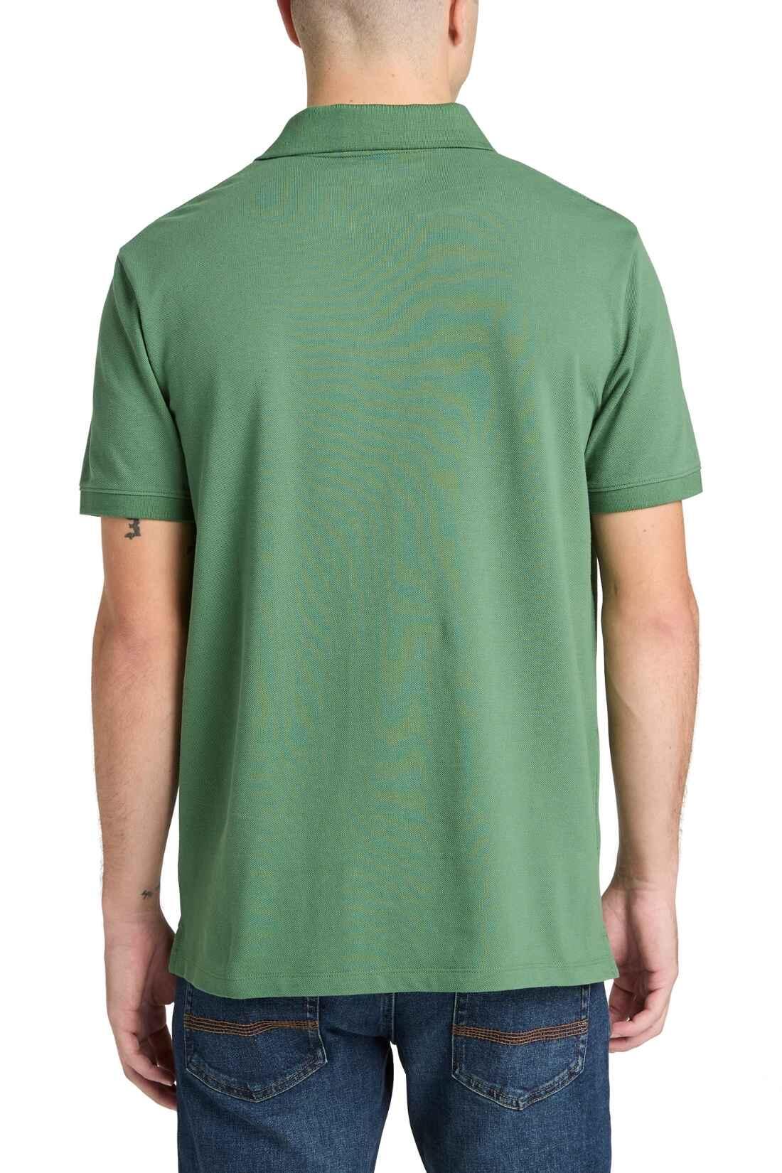 TIMBERLAND - Polo homme regular avec logo, taille XL, couleur Rouge 3/3