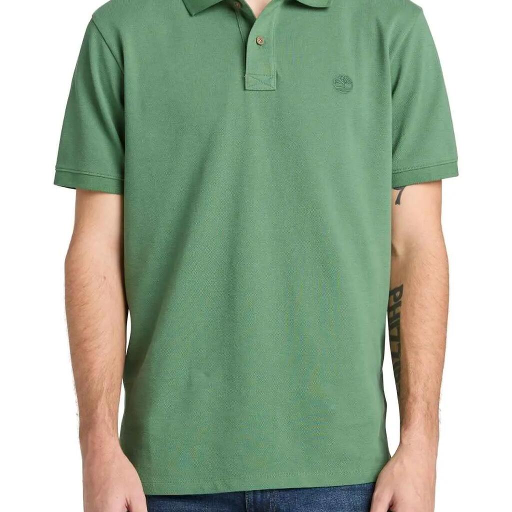 Men's polo shirt regular fit 100% cotton red