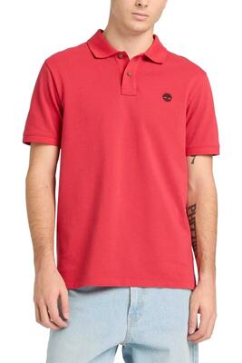 Polo - casual - uomo - manica corta cotone - rosso