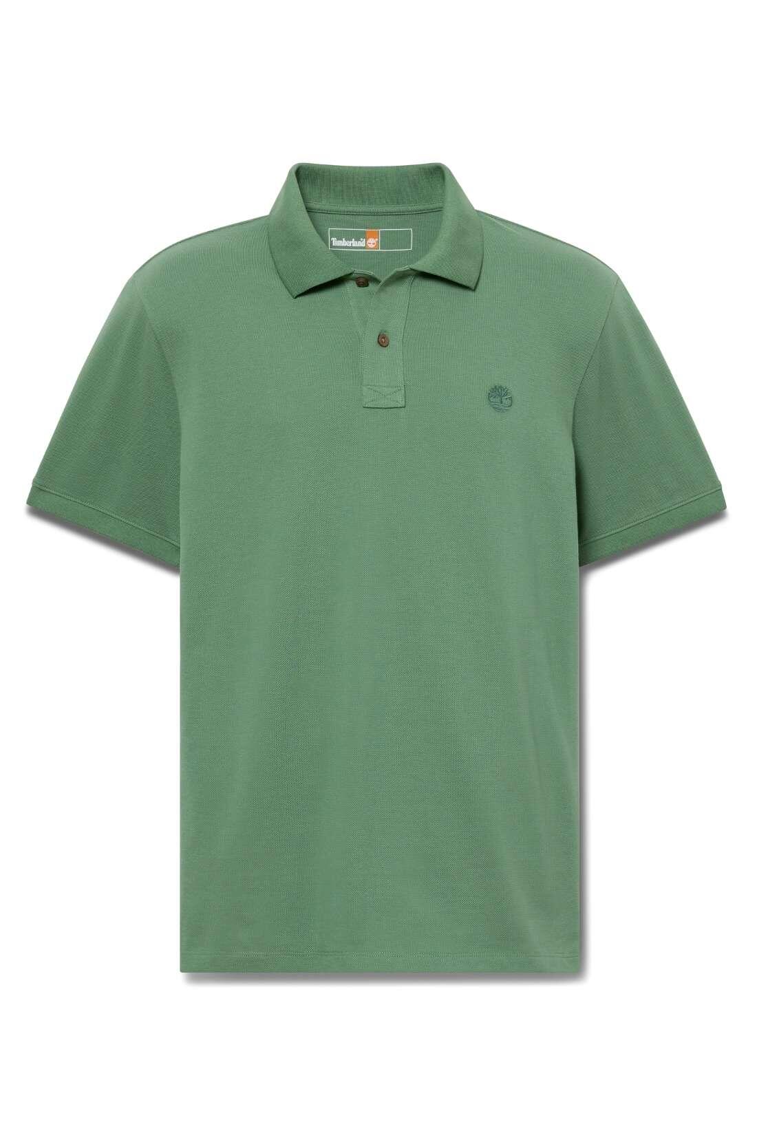 TIMBERLAND - Polo homme regular avec logo, taille 3XL, couleur Rouge 2/3