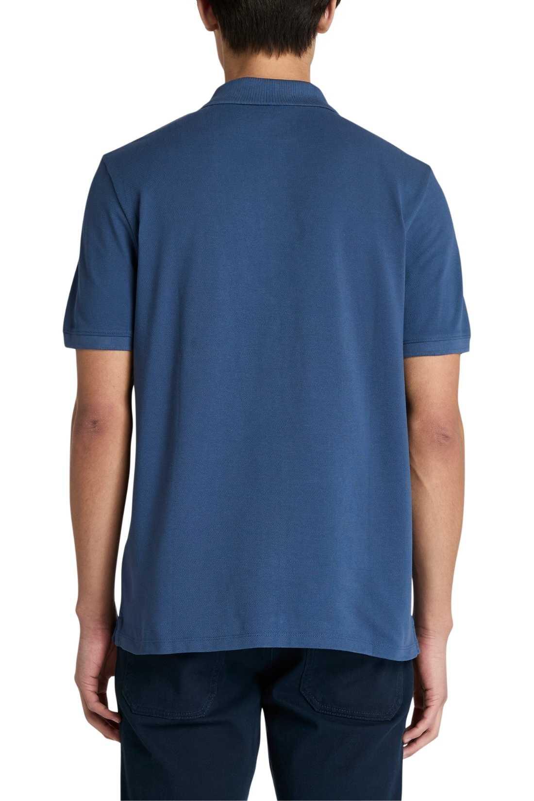 TIMBERLAND - Polo homme regular avec logo, taille XL, couleur Bleu 3/3