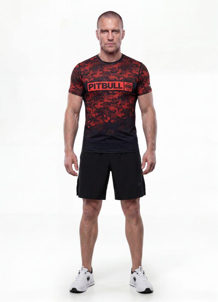 Męska Koszulka Mesh PITBULL techniczna sportowa HEX CAMO HILLTOP 3/3