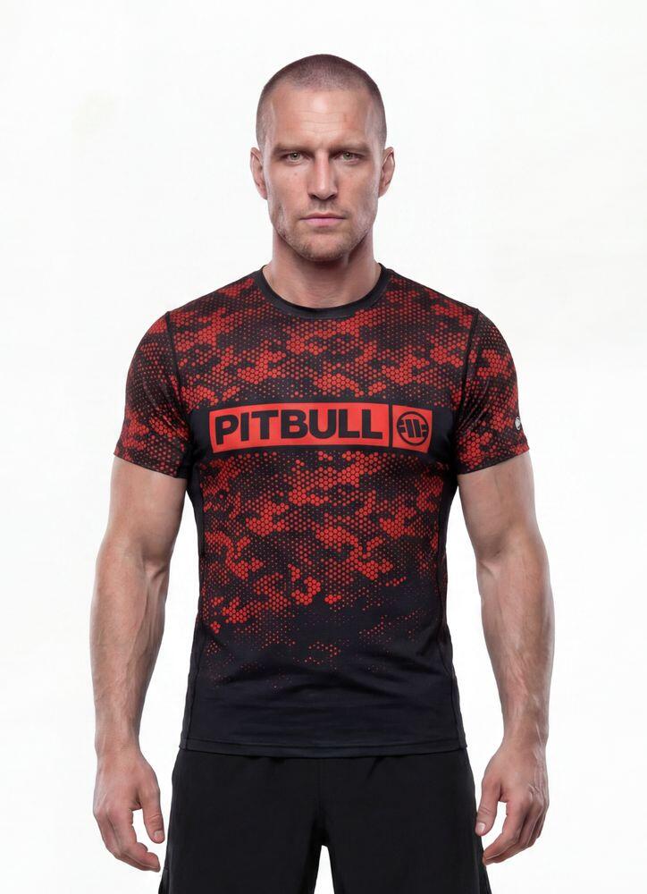 Męska Koszulka Mesh PITBULL techniczna sportowa HEX CAMO HILLTOP 2/3