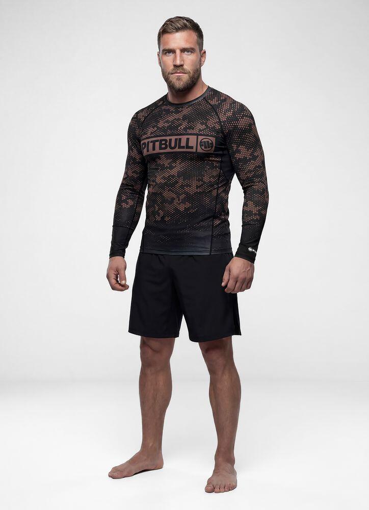Męski Rashguard longsleeve PITBULL koszulka techniczna HEX CAMO HILLTOP 3/7