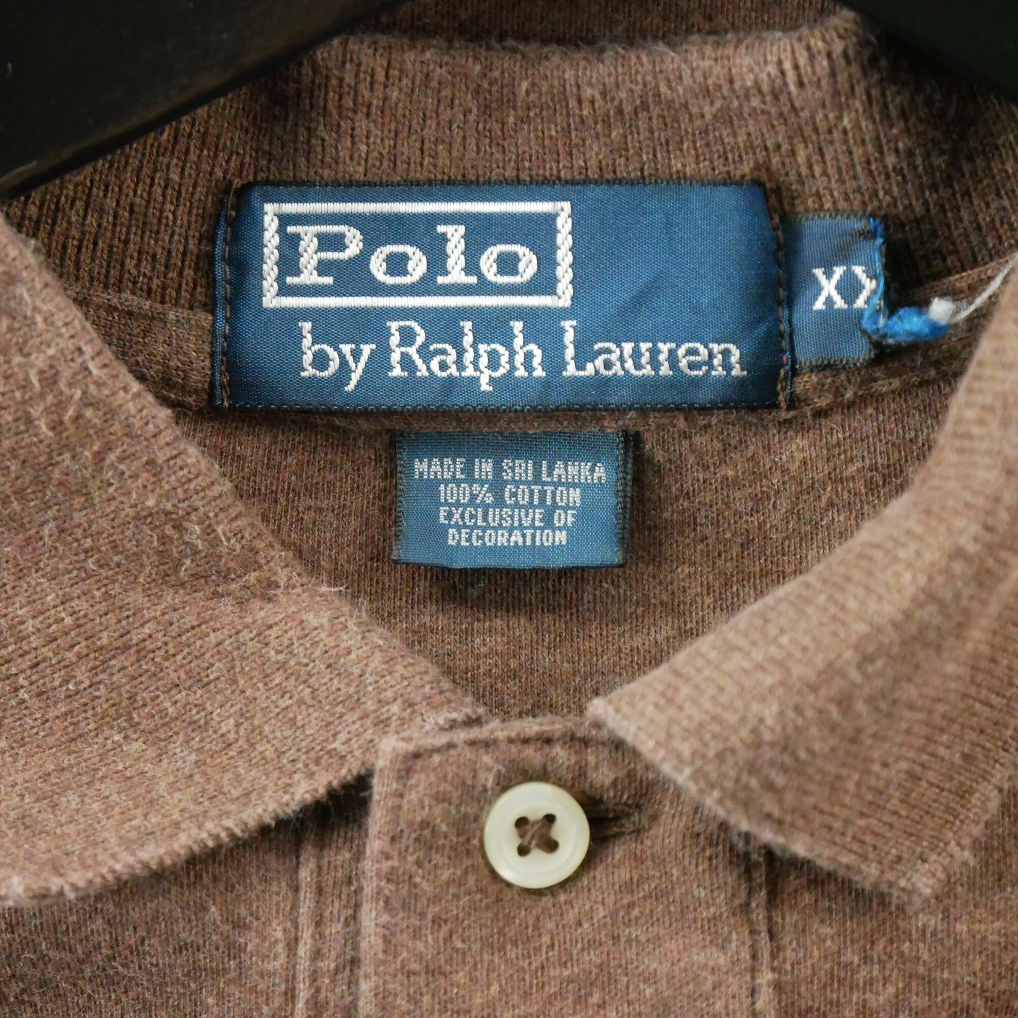 Polo uomo maniche corte marrone Polo Ralph Lauren 5/5