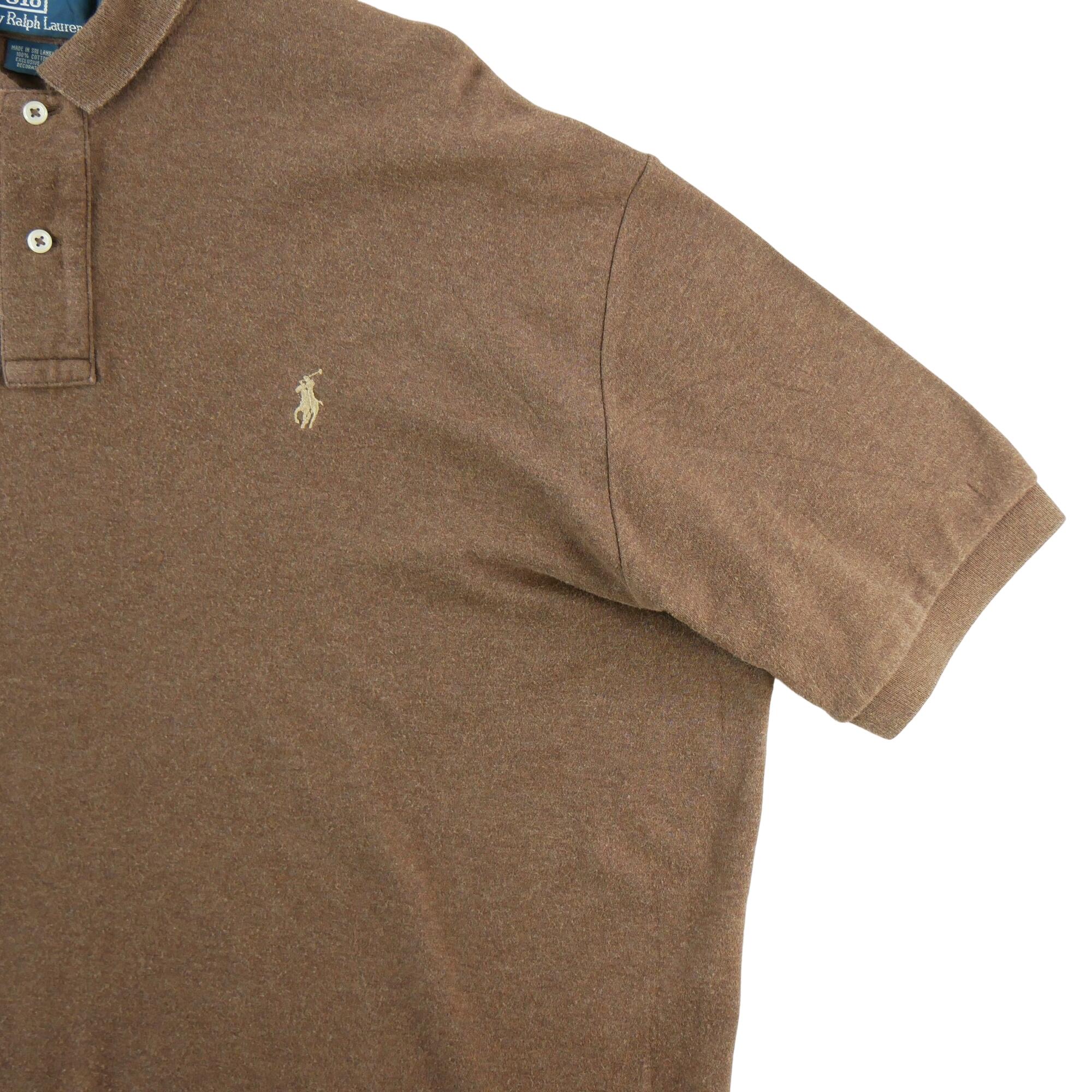 Polo uomo maniche corte marrone Polo Ralph Lauren 4/5