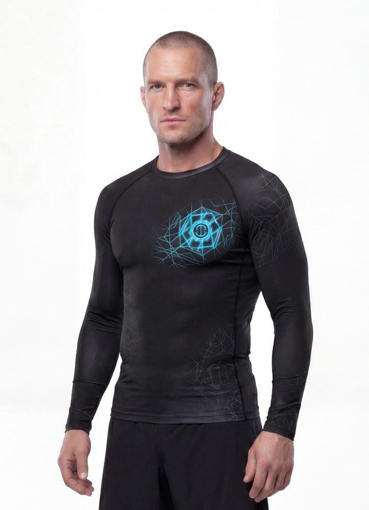 Męski Rashguard longsleeve PITBULL techniczna koszulka treningowa RAY 2/7