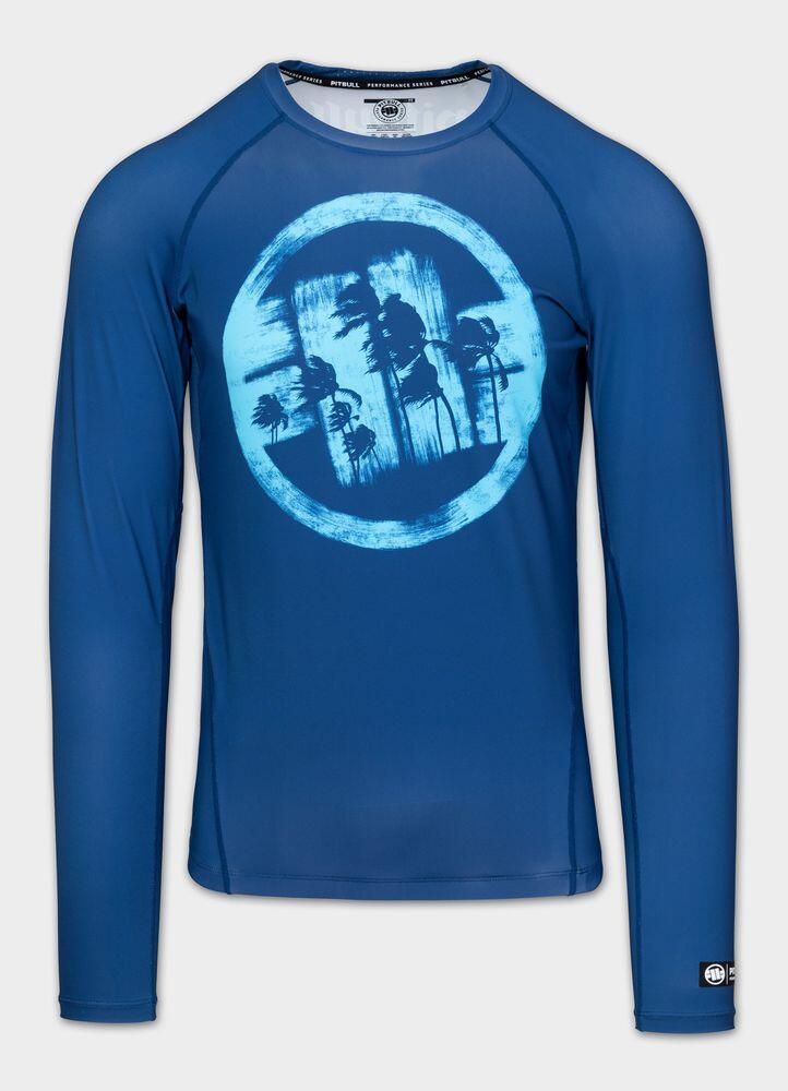 Rashguard longsleeve męski PITBULL techniczna koszulka sportowa LOGO PALMS