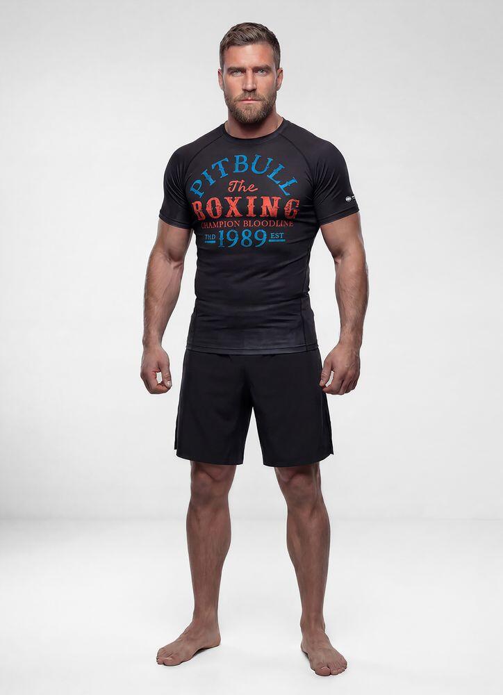 Męski Rashguard krótki PITBULL koszulka techniczna CHAMPION BLOODLINE 4/7