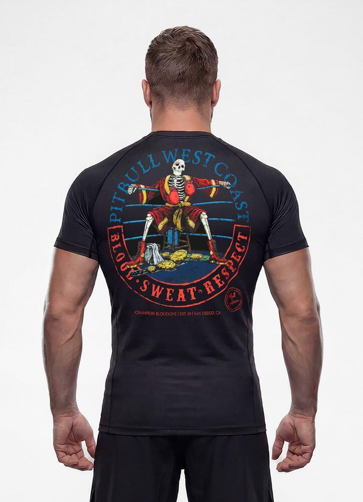 Męski Rashguard krótki PITBULL koszulka techniczna CHAMPION BLOODLINE 3/7