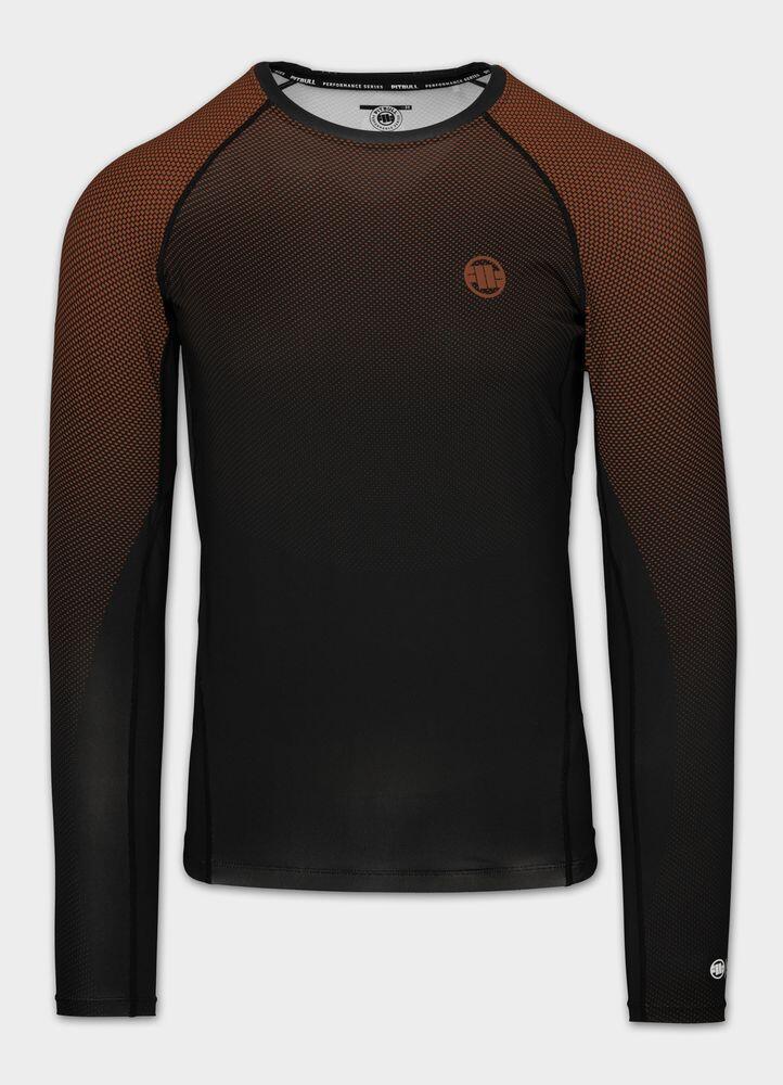 Męski longsleeve sportowy PITBULL Rashguard techniczny treningowy RANKED