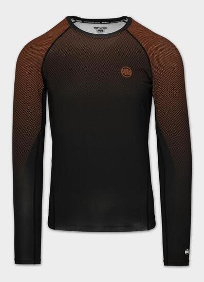 Męski longsleeve sportowy PITBULL Rashguard techniczny treningowy RANKED