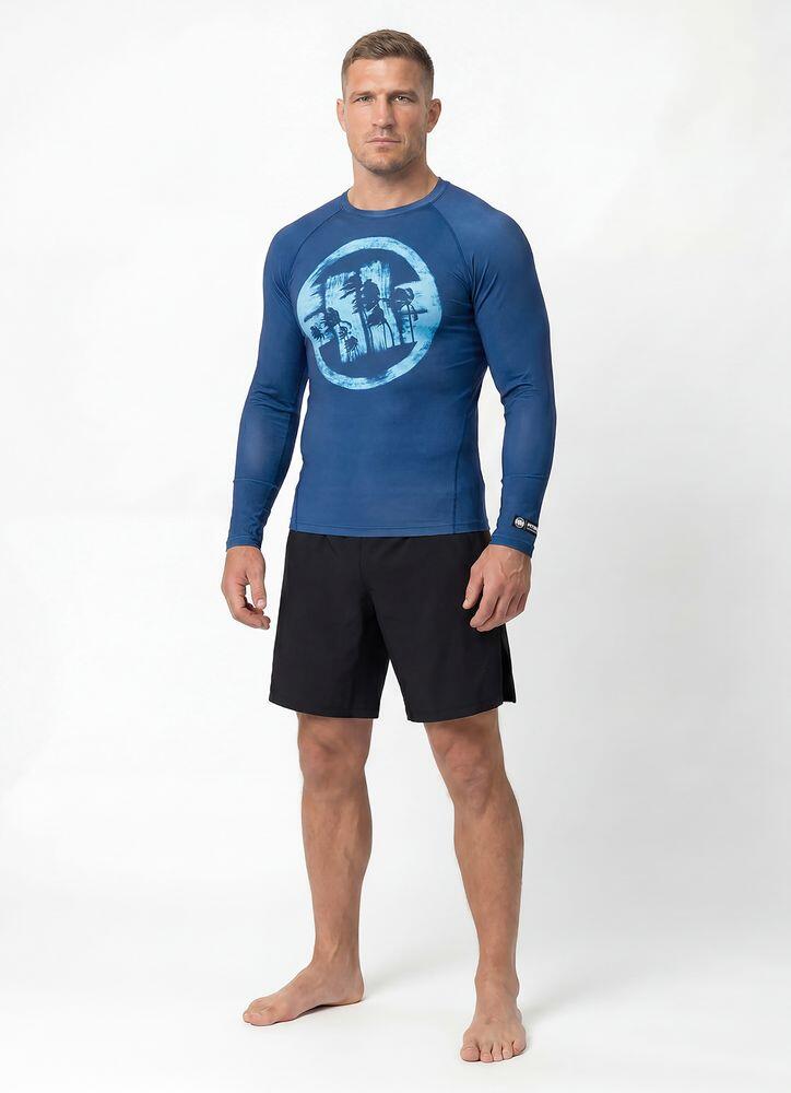 Rashguard longsleeve męski PITBULL techniczna koszulka sportowa LOGO PALMS 3/7