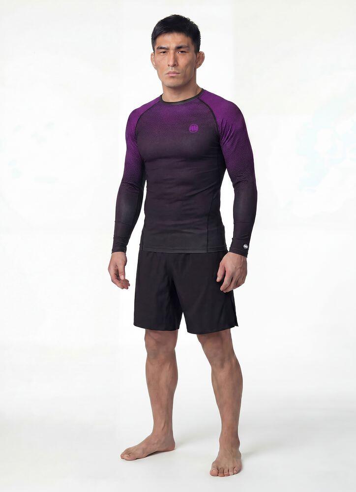 Męski longsleeve sportowy PITBULL Rashguard techniczny treningowy RANKED 3/7