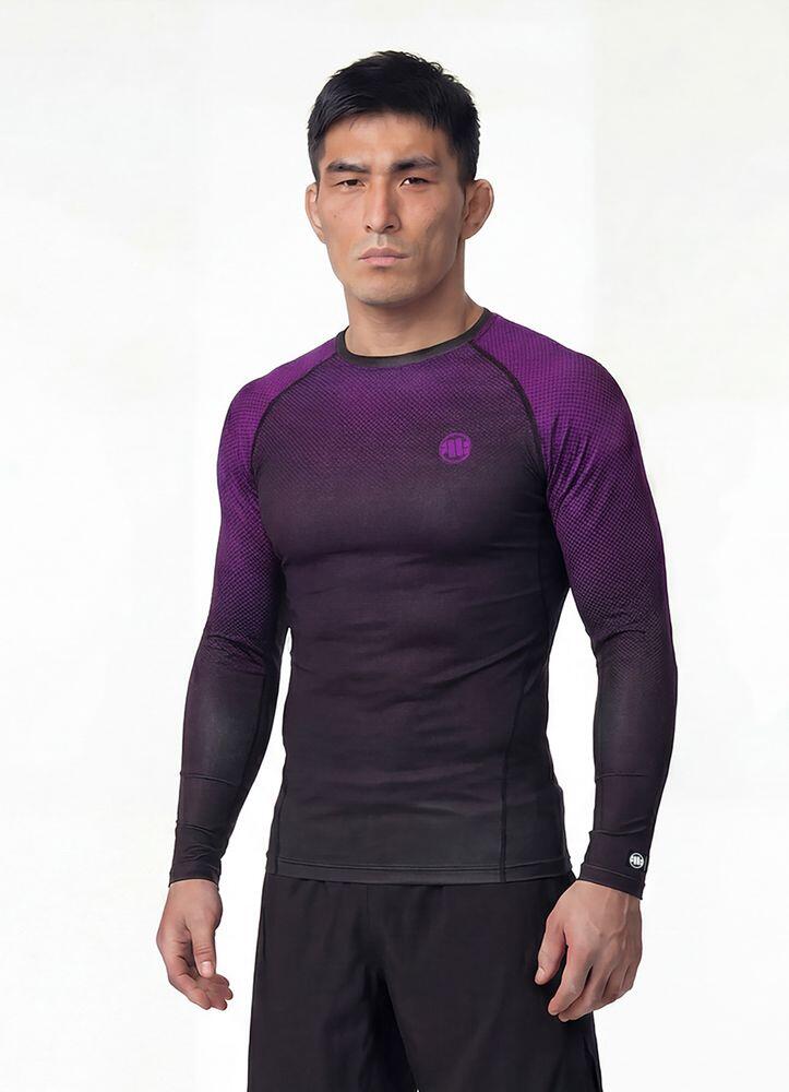 Męski longsleeve sportowy PITBULL Rashguard techniczny treningowy RANKED 2/7
