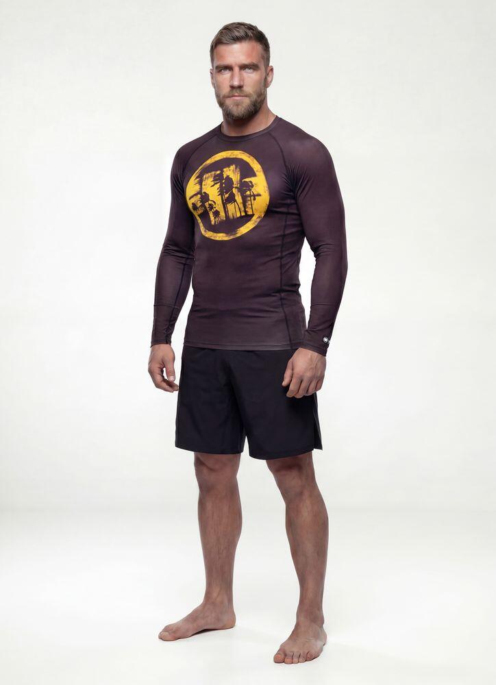 Rashguard longsleeve męski PITBULL techniczna koszulka sportowa LOGO PALMS 3/7