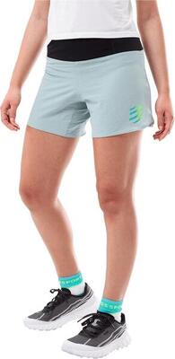 Compressport trail racing-short voor dames, blauw