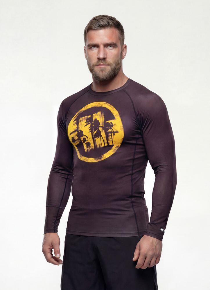 Rashguard longsleeve męski PITBULL techniczna koszulka sportowa LOGO PALMS 2/7