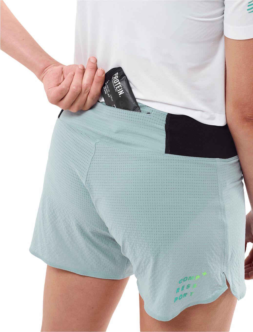 Compressport Trail Racing-short voor dames, blauw 4/5