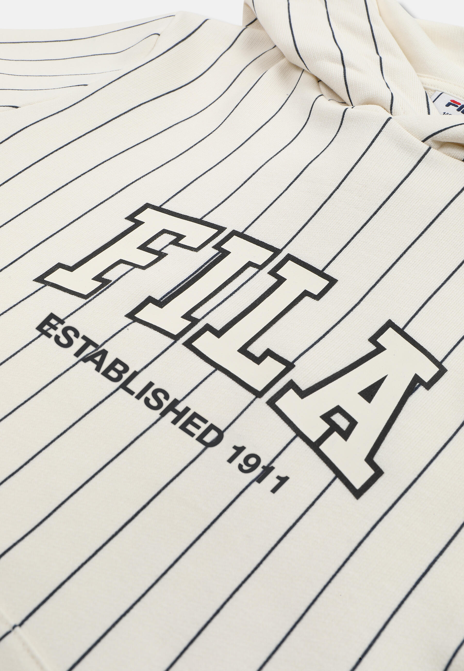 FILA Apparel RIFREDI Relaxed Graphic Pinstriped Hoodie 3/3