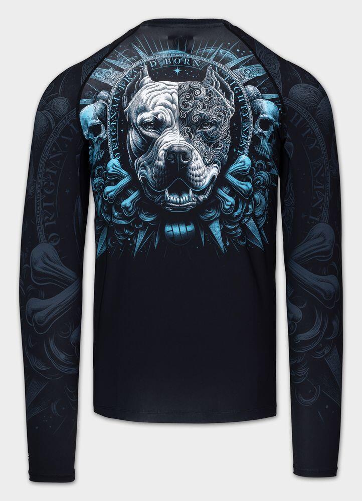 Męski Rashguard PITBULL longsleeve sportowy treningowy nadruk PITBULL WORLD