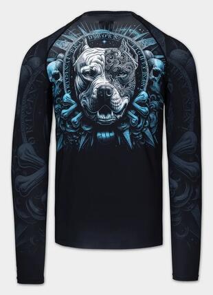 Męski Rashguard PITBULL longsleeve sportowy treningowy nadruk PITBULL WORLD