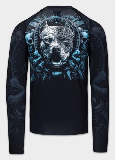 Męski Rashguard PITBULL longsleeve sportowy treningowy nadruk PITBULL WORLD