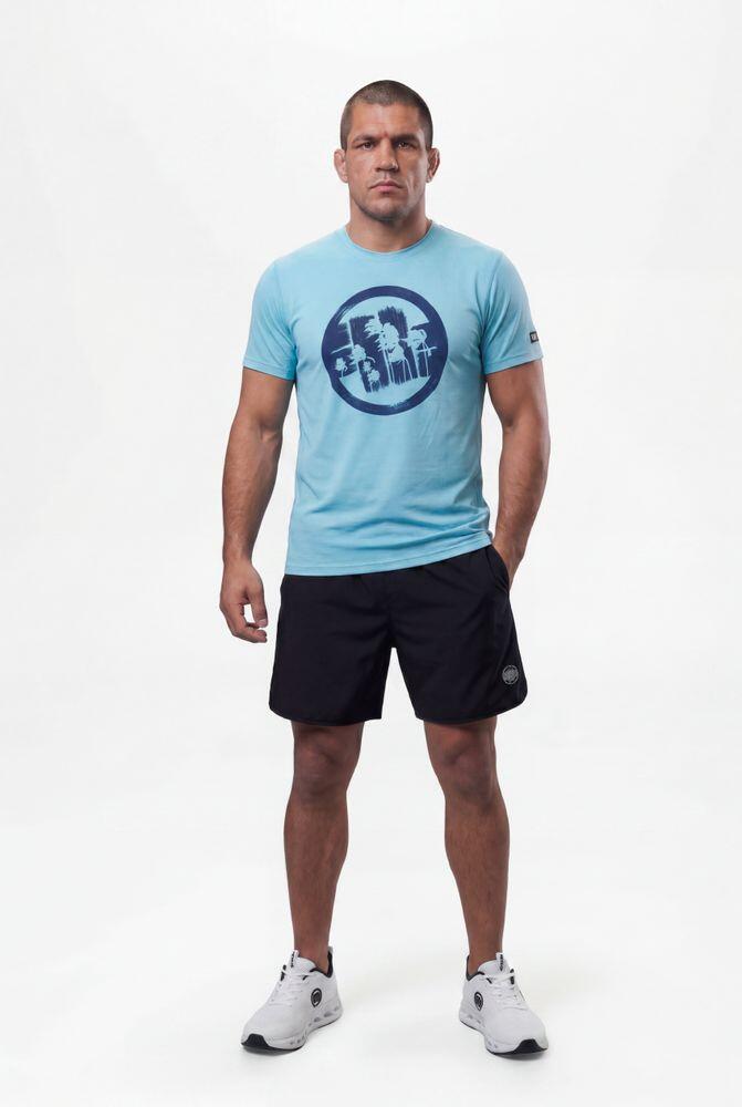 Męski t-shirt techniczny PITBULL koszulka treningowa sport Mesh LOGO PALMS 3/3