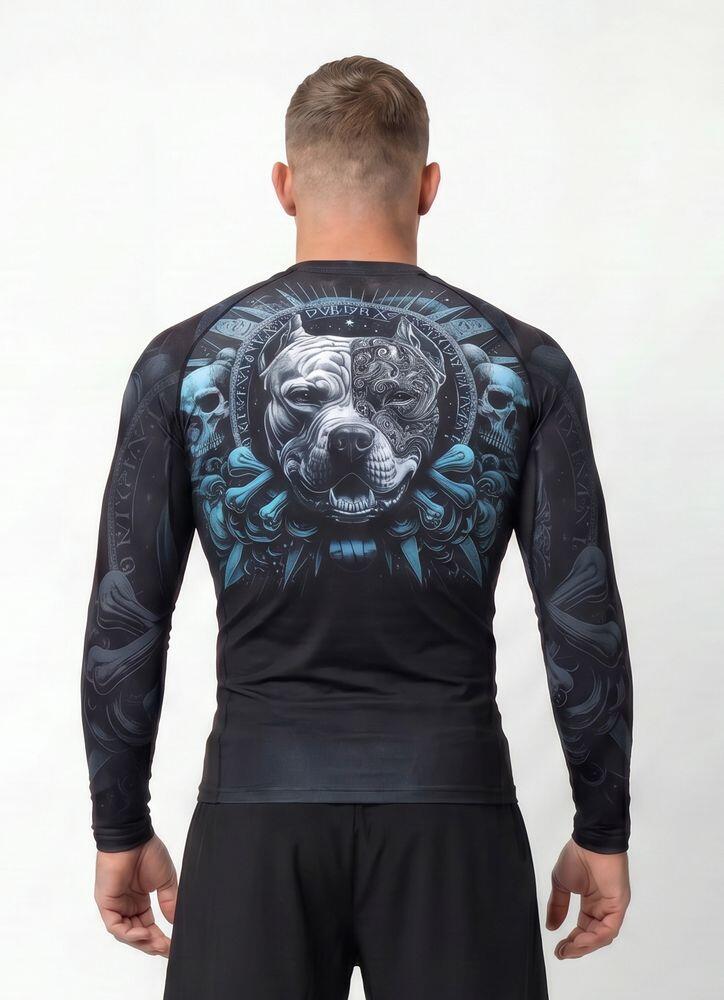 Męski Rashguard PITBULL longsleeve sportowy treningowy nadruk PITBULL WORLD 3/7
