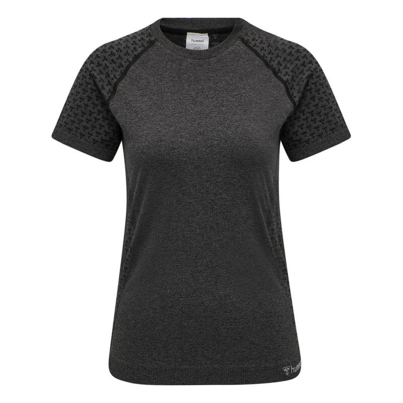 Camiseta Hmlci Yoga Mujer Elástico De Secado Rápido Sin Costuras Hummel