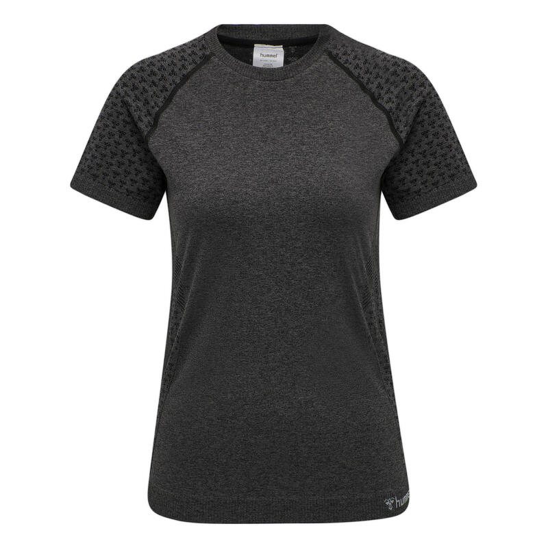 T-Shirt sem costuras Hmlci T-Shirt de manga curta para mulher