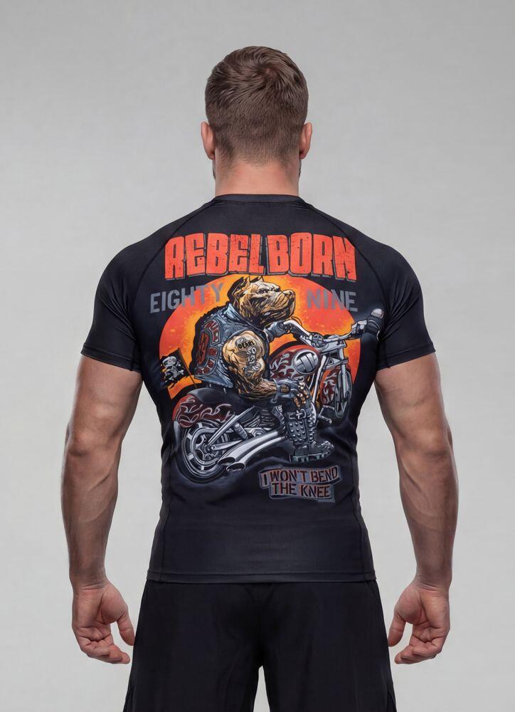 Rashguard męski PITBULL koszulka sportowa techniczna treningowa REBEL BORN 3/7