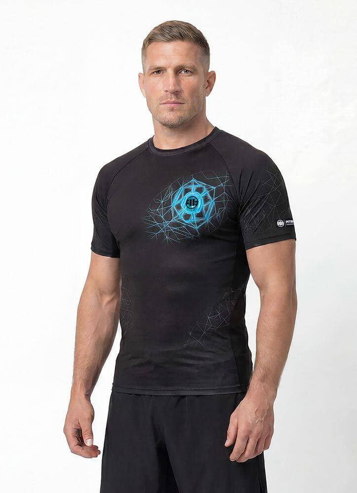 Rashguard męski krótki PITBULL koszulka techniczna treningowa męska RAY 2/7