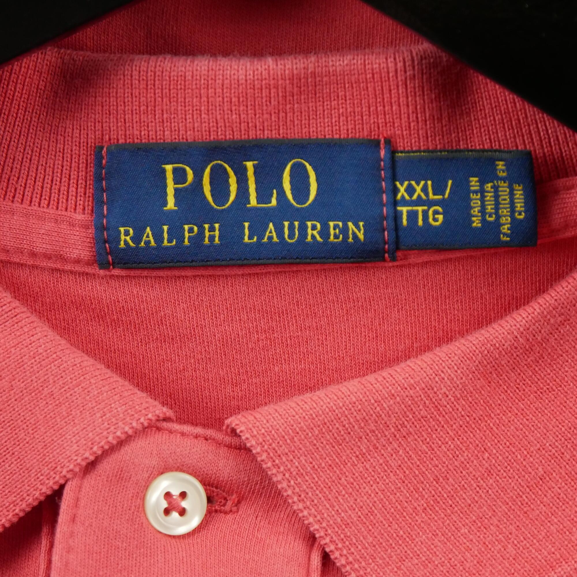 Second hand - Polo uomo maniche corte arancione Polo Ralph Lauren - Stato buono 7/7