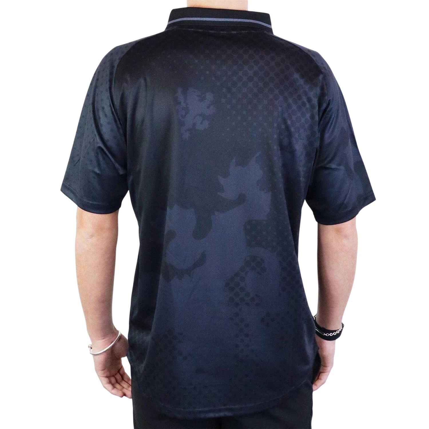 Fußballtrikot für Herren Schwarz 4/4